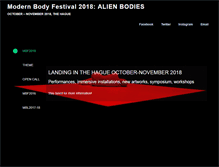Tablet Screenshot of modernbodyfestival.org